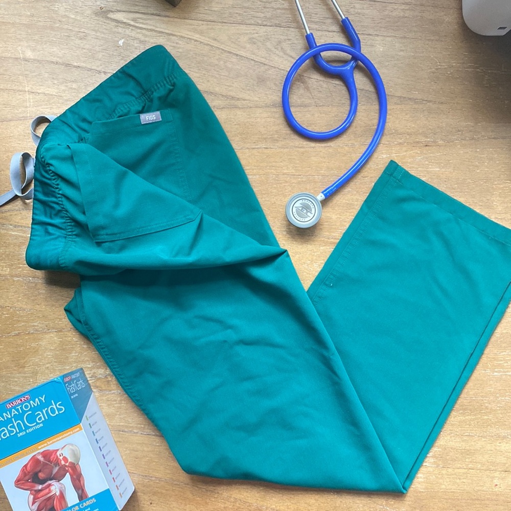 FIGS Livingston Hunter Green Womens Scrub Pant